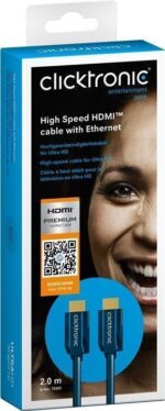 HDMI kabel  2m UHD 4K CLICKTRONIC 70303