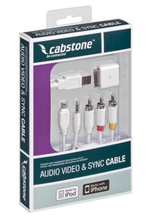 Kabel 3,5mm stereo 4pin-m / CINCH-m x3 + Sync CABSTONE