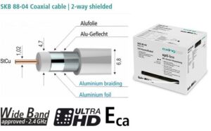 Koax kabel 75ohm 2 shield AXING SKB 88-04 250m