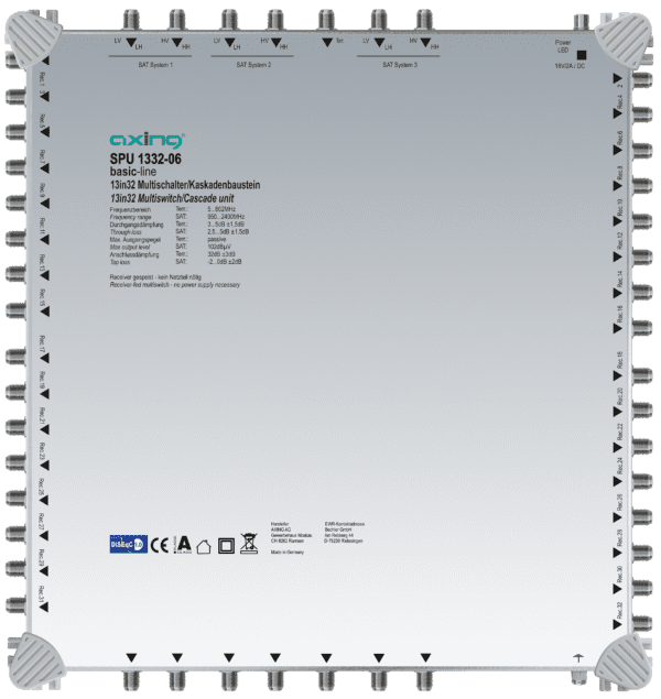 Multiswitch 13/32 basic line AXING SPU 1332-06