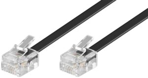 Telefonski kabel RJ11 10m crni