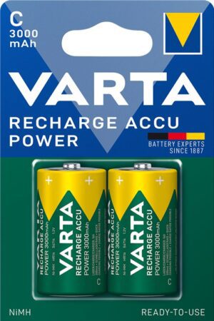 Baterija 1,2V C 3000mAh NiMH punjiva VARTA 2kom